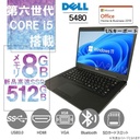 DELL ノートPC latitude 5480/14型/Win 11 Pro(English OS)/MS Office H&B 2019/Core i5-6300U/WIFI/Bluetooth/HDMI/Type-C/US keyboard/8GB/512GB SSD (整備済み品)