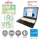 【整備済み品】富士通 ノートPC A746 / 15.6型 / 10キー /Win 11 Pro/MS Office H&B 2019 / Core i5-6300U /WIFI/Bluetooth/HDMI / 8GB / 512GB SSD